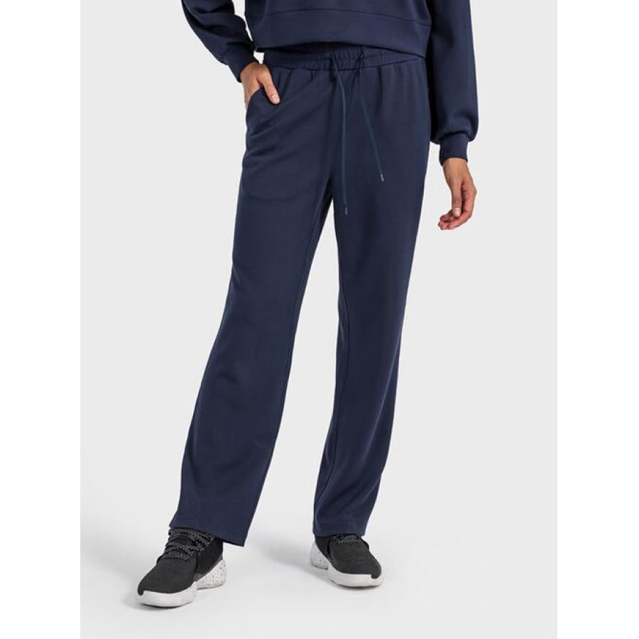 Drawstring Pocketed Sport Pants Navy / 4