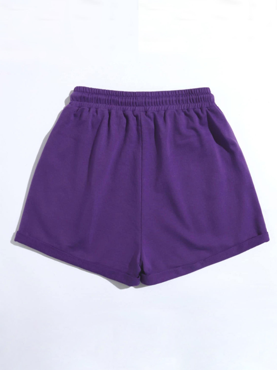 Drawstring Shorts with Pockets Violet / XS Apparel and Accessories