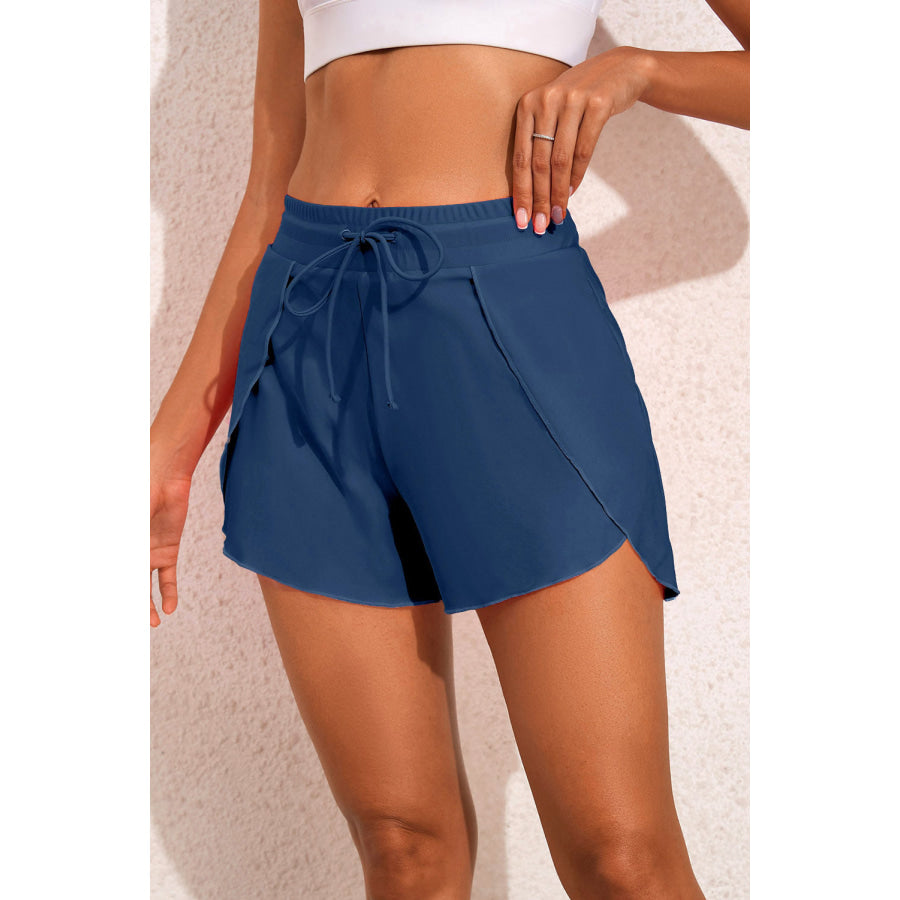 Drawstring Waist Swim Shorts Apparel and Accessories