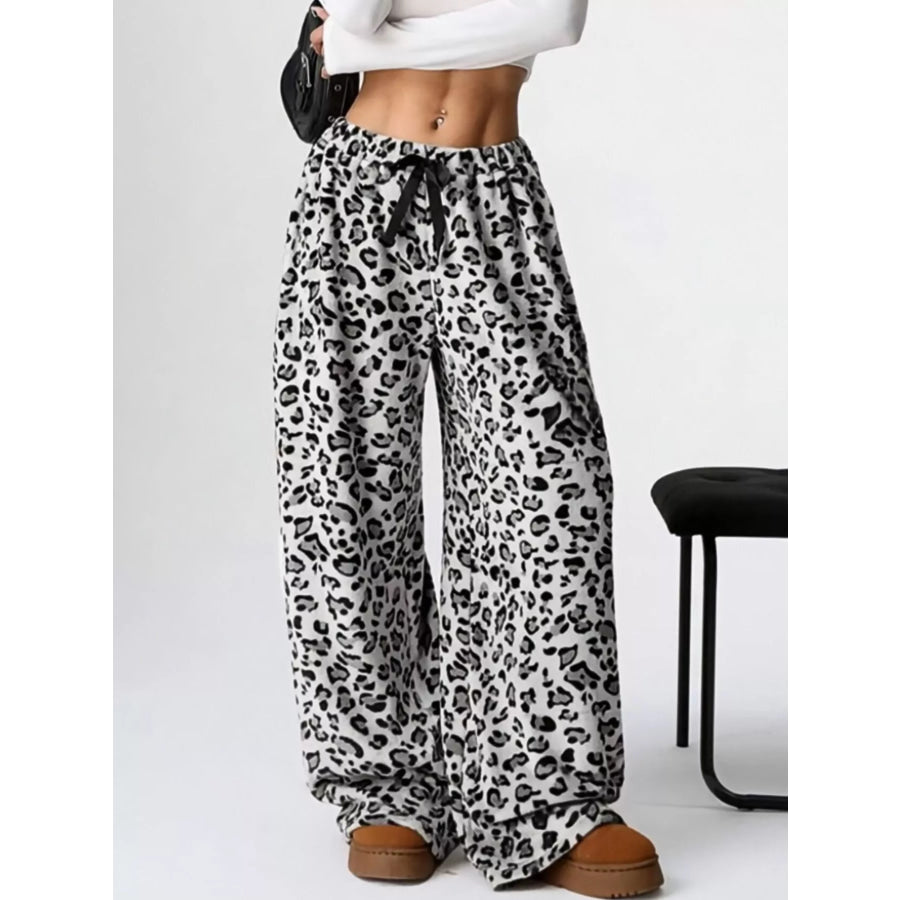 Drawstring Wide Leg Pants Apparel and Accessories