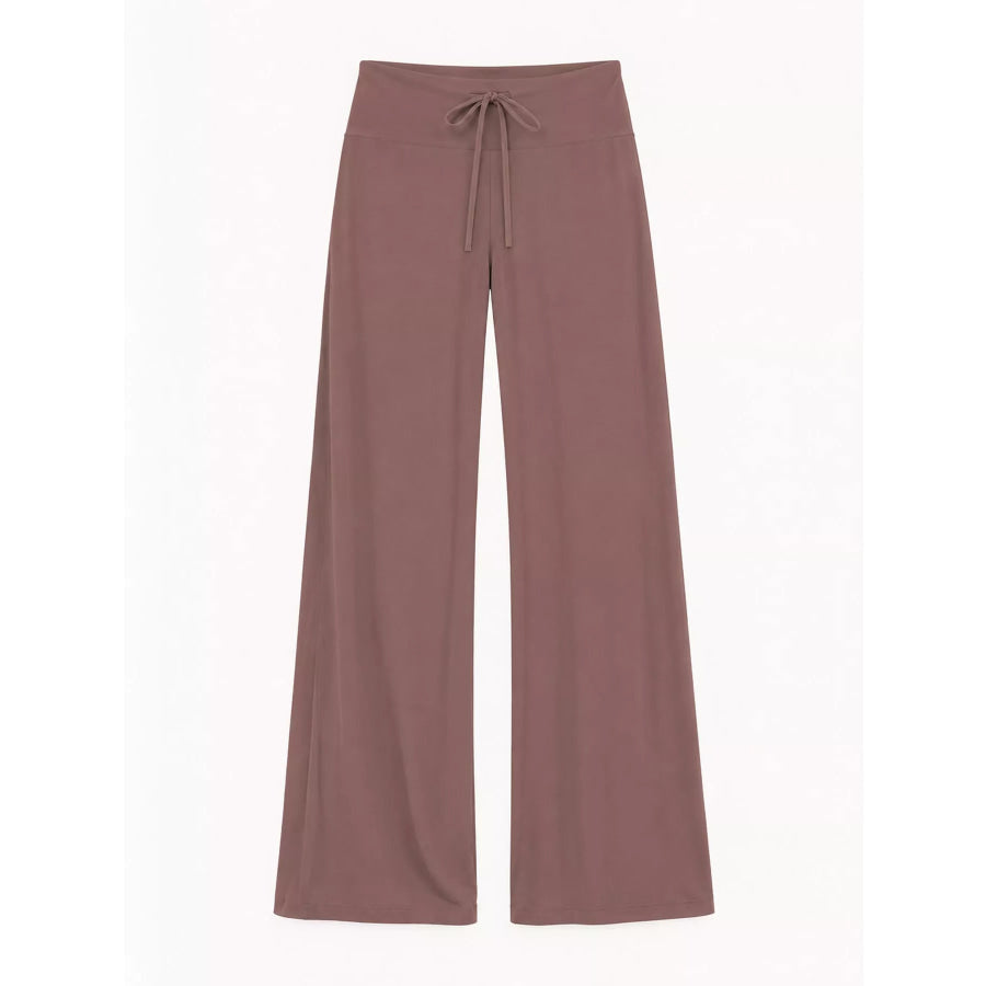 Drawstring Wide-Leg Pants Apparel and Accessories