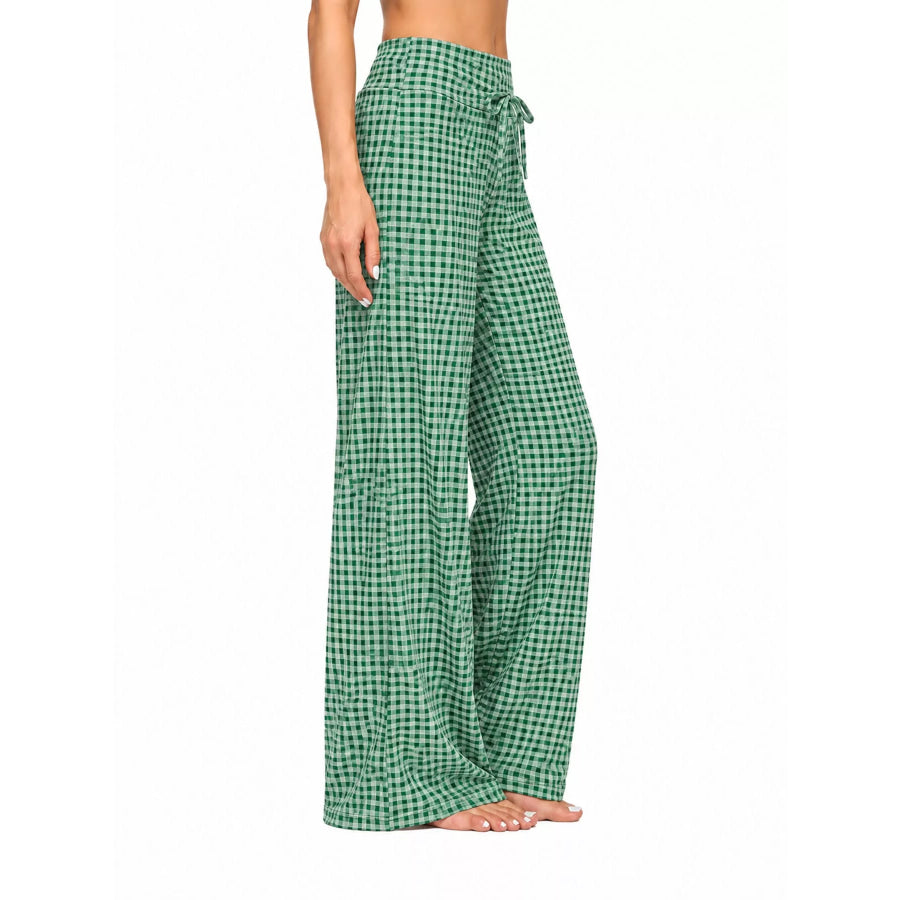 Drawstring Wide-Leg Pants Apparel and Accessories