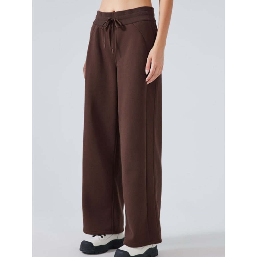 Drawstring Wide Leg Pants Apparel and Accessories