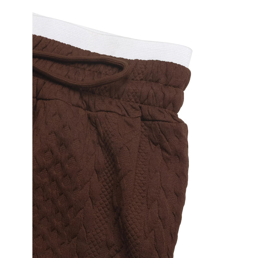 Drawstring Wide Leg Pants Apparel and Accessories