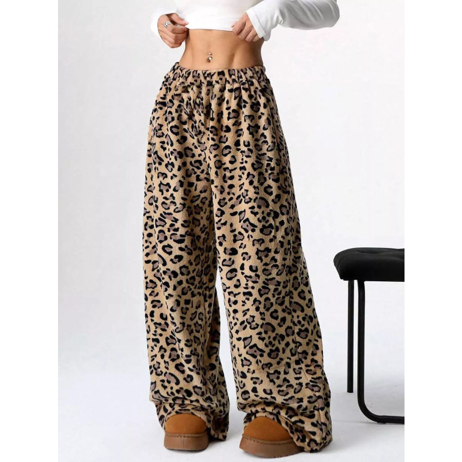 Drawstring Wide Leg Pants Apparel and Accessories