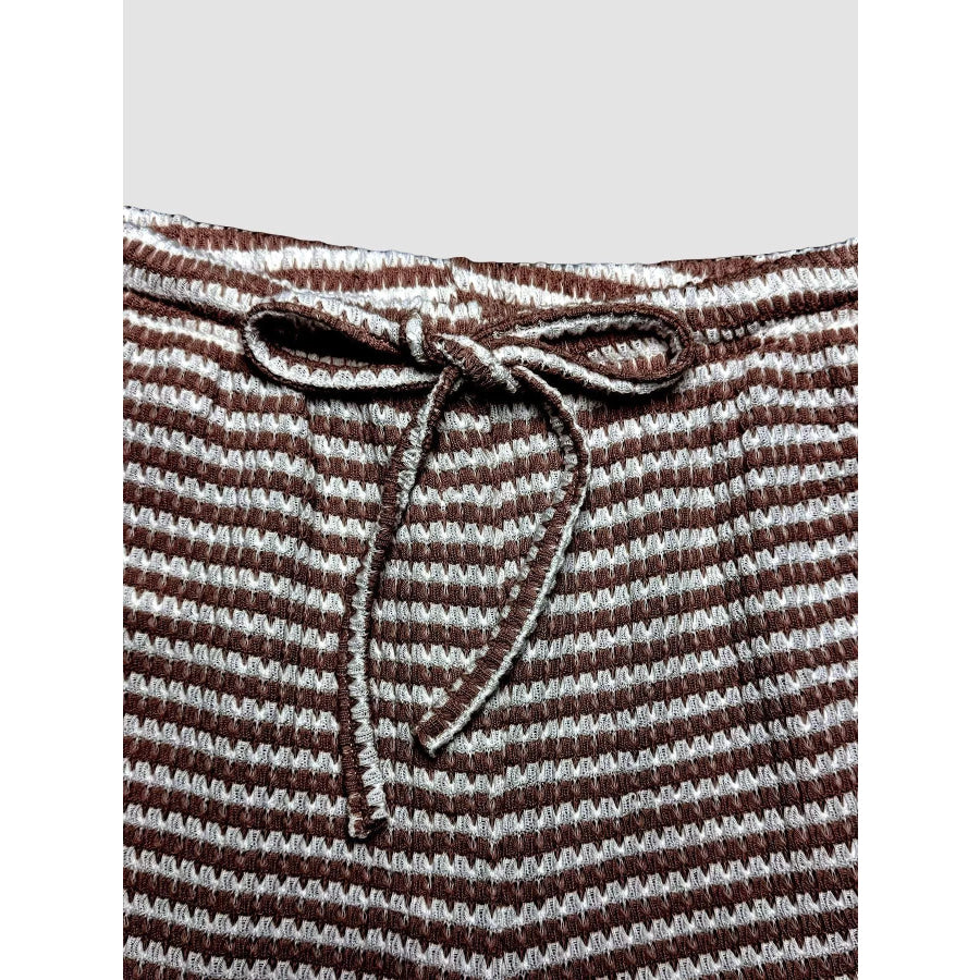 Drawstring Wide Leg Pants Apparel and Accessories