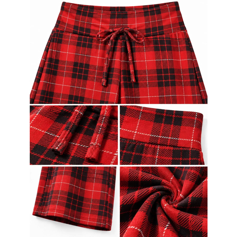 Drawstring Wide-Leg Pants Apparel and Accessories