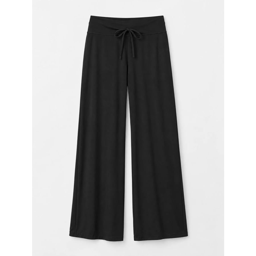 Drawstring Wide-Leg Pants Apparel and Accessories