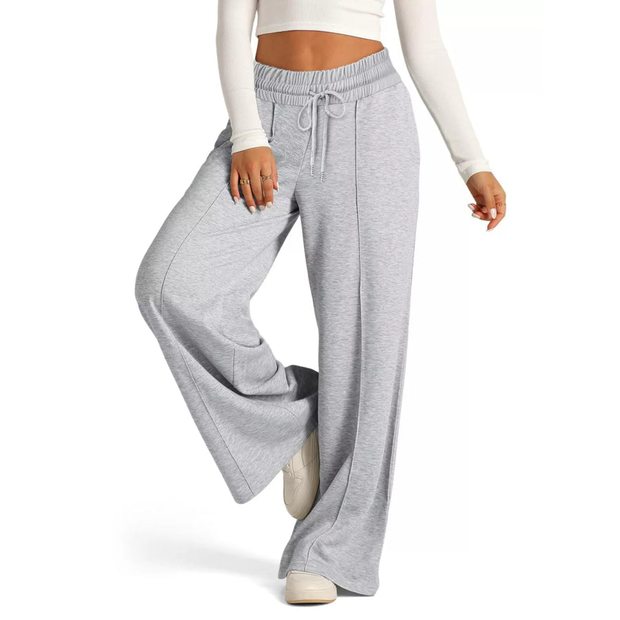 Drawstring Wide Leg Pants Apparel and Accessories