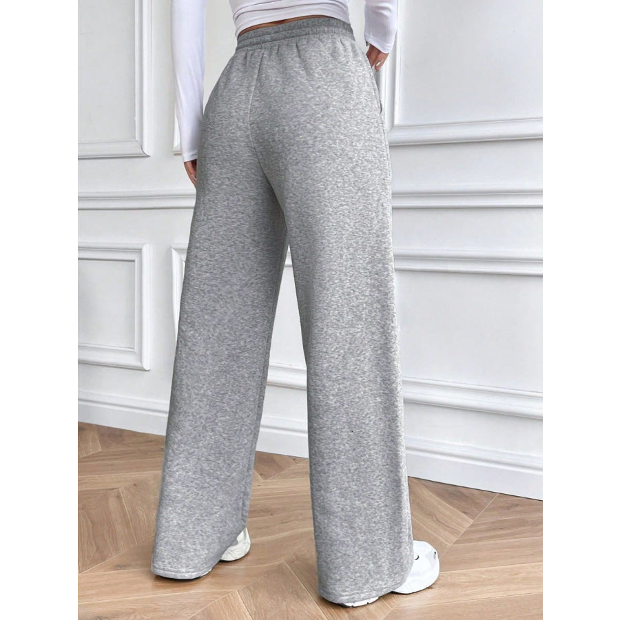 Drawstring Wide Leg Pants Apparel and Accessories