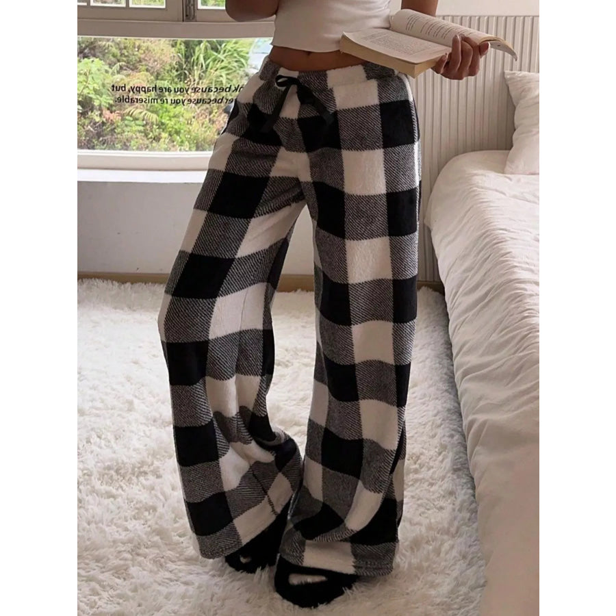 Drawstring Wide Leg Pants Apparel and Accessories