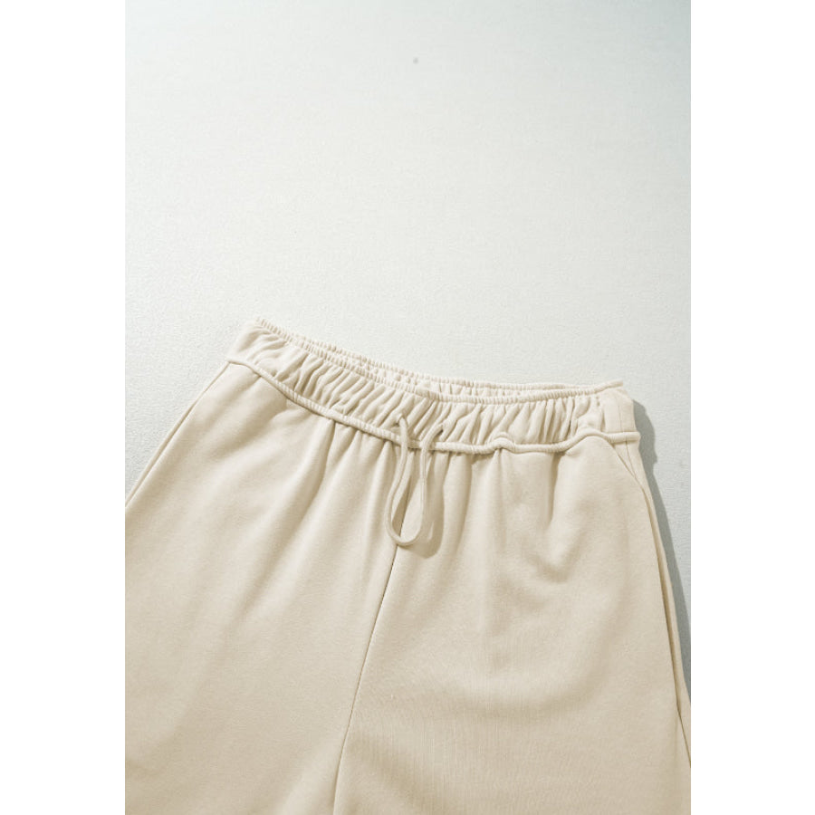 Drawstring Wide Leg Pants Apparel and Accessories