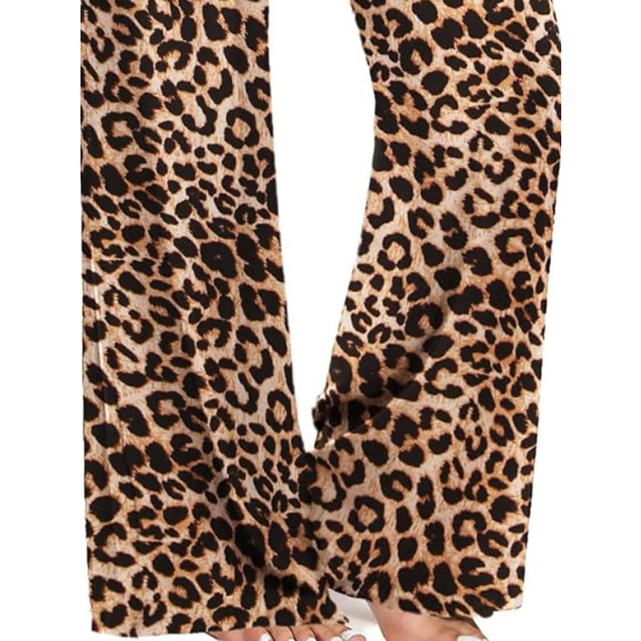Drawstring Wide-Leg Pants Apparel and Accessories