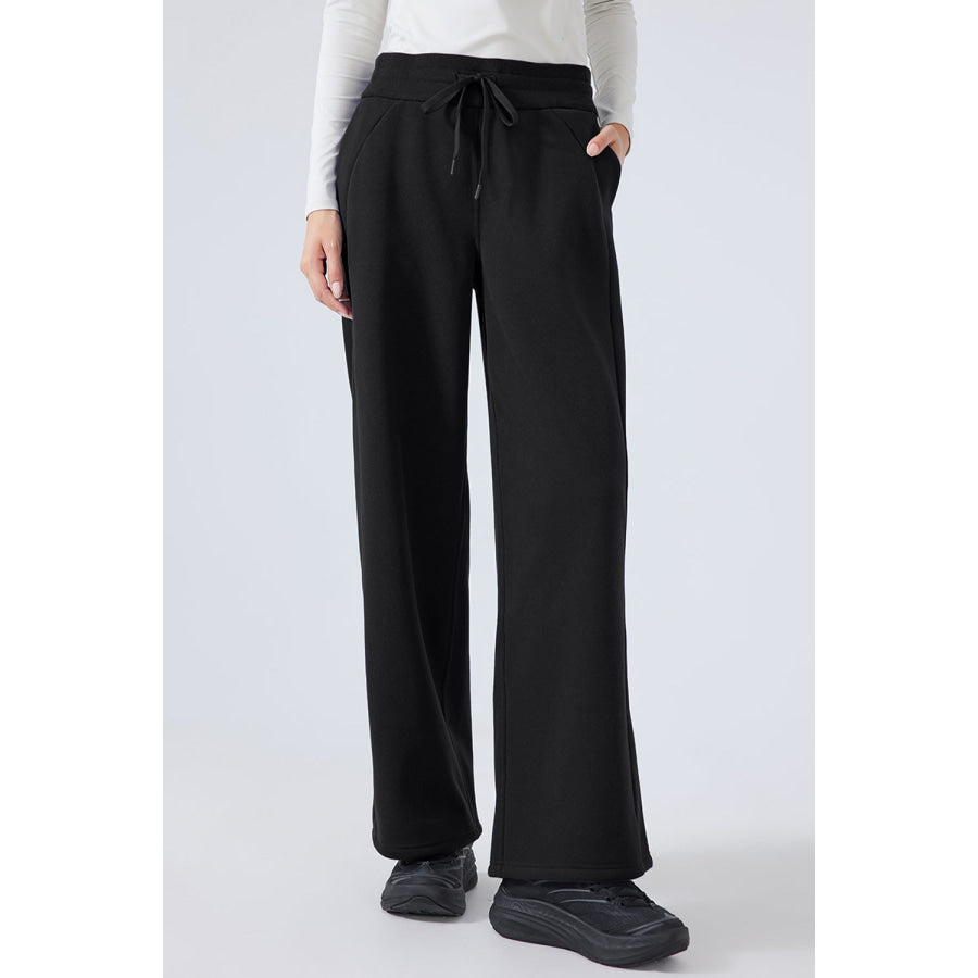 Drawstring Wide Leg Pants Apparel and Accessories