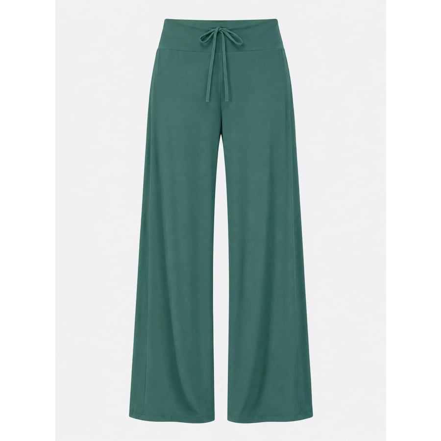 Drawstring Wide-Leg Pants Apparel and Accessories