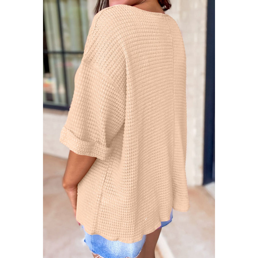 Dropped Shoulder Half Sleeve T - Shirt Apparel and Accessories