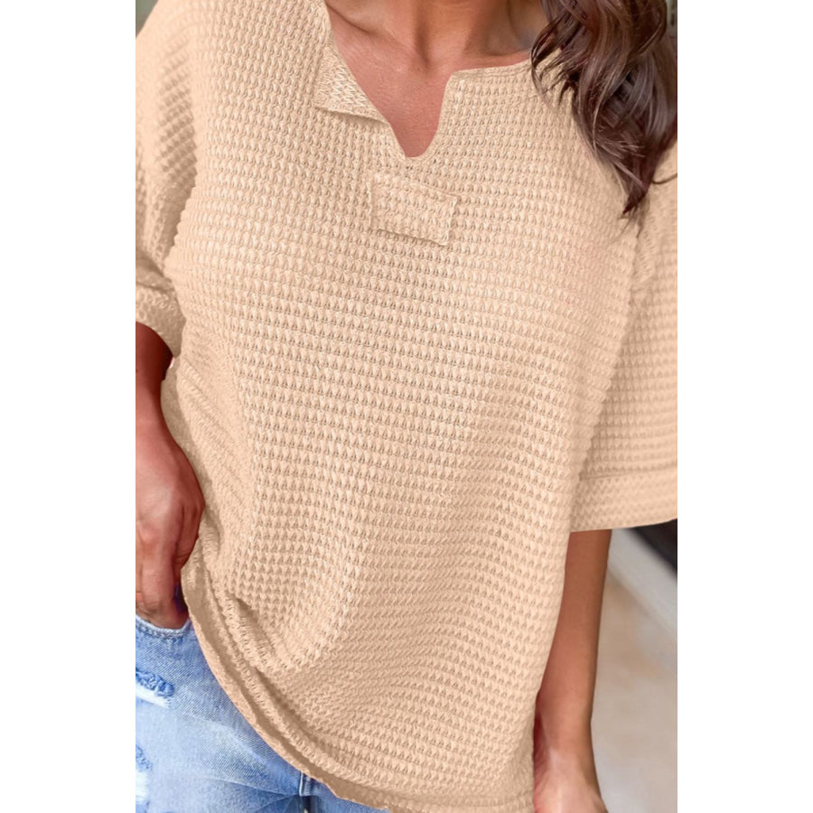 Dropped Shoulder Half Sleeve T - Shirt Apparel and Accessories