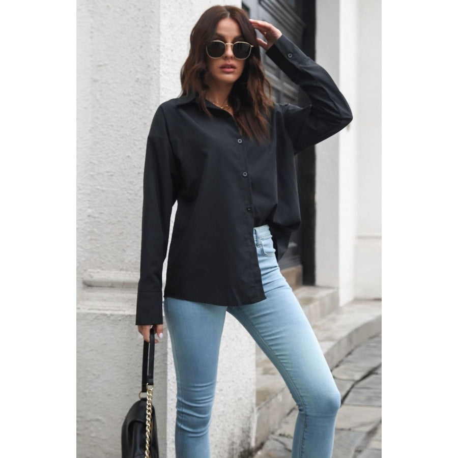 Dropped Shoulder Longline Shirt