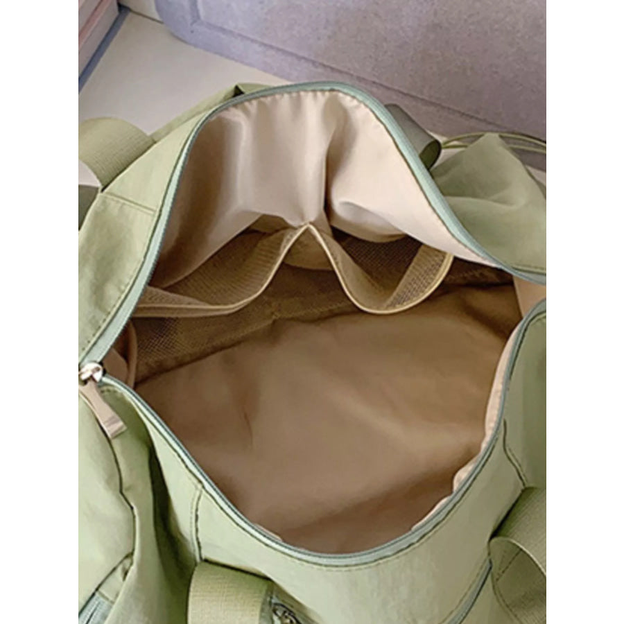 Duffel Bag with Mesh Pocket Green / ONESIZE Apparel and Accessories