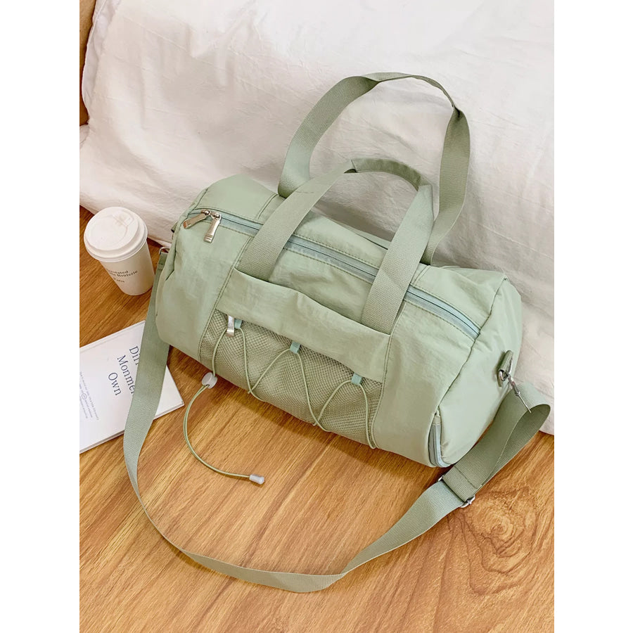 Duffel Bag with Mesh Pocket Green / ONESIZE Apparel and Accessories