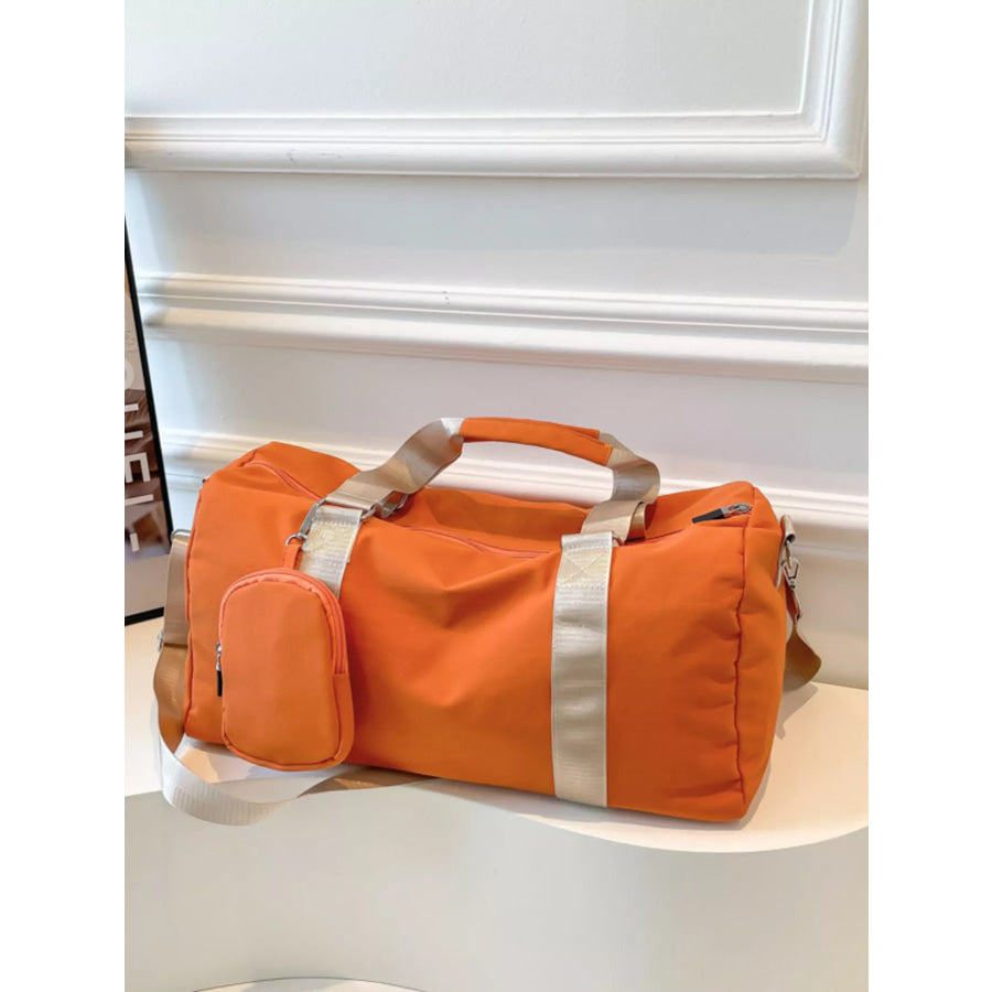 Duffle Bag with Detachable Pouch Orange / onesize Apparel and Accessories