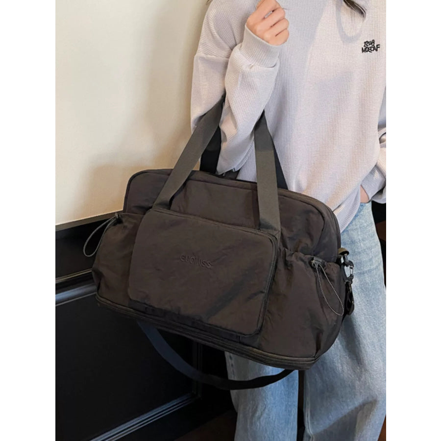 Duffle Bag with Multiple Pockets Black / onesize Apparel and Accessories