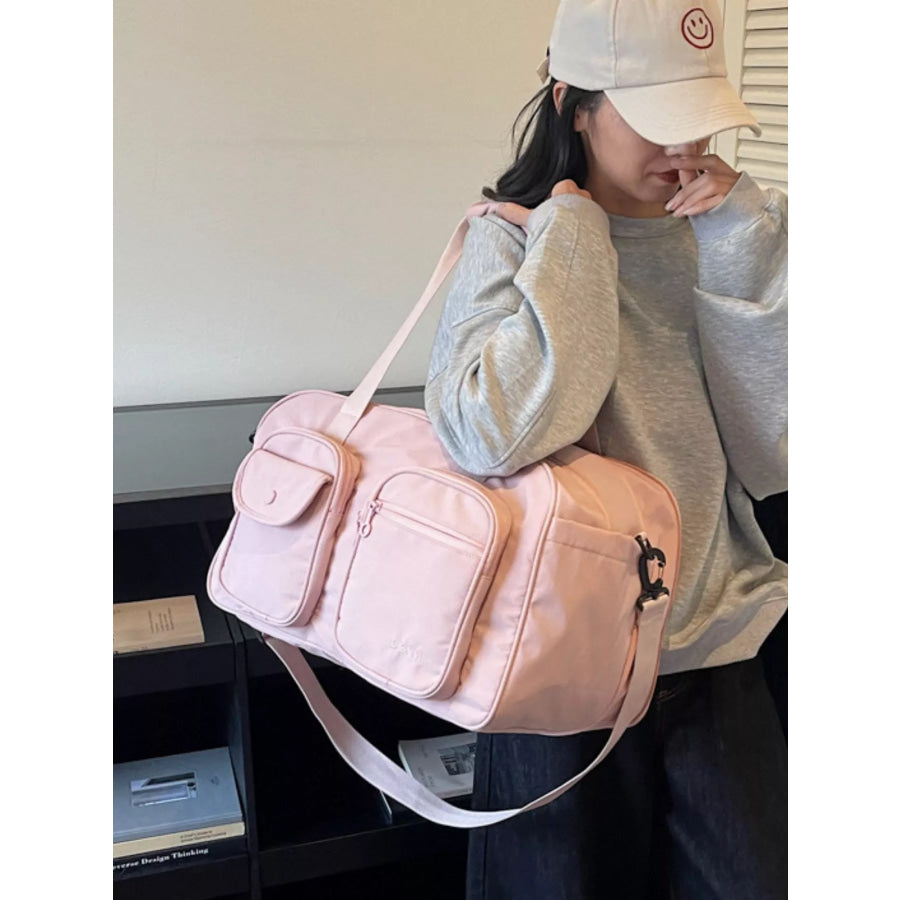Duffle Bag with Multiple Pockets Pink / onesize Apparel and Accessories