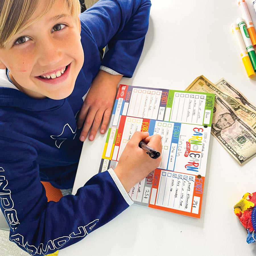 Earn &amp; Learn® Kids Money Management Chore Chart Pad Pads