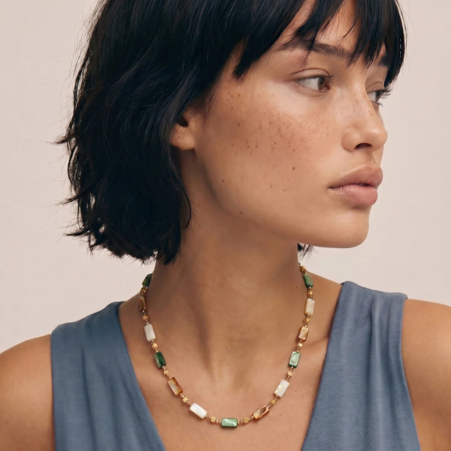Earth Goddess Shell Necklace by Sandee Rain Boutique Necklaces