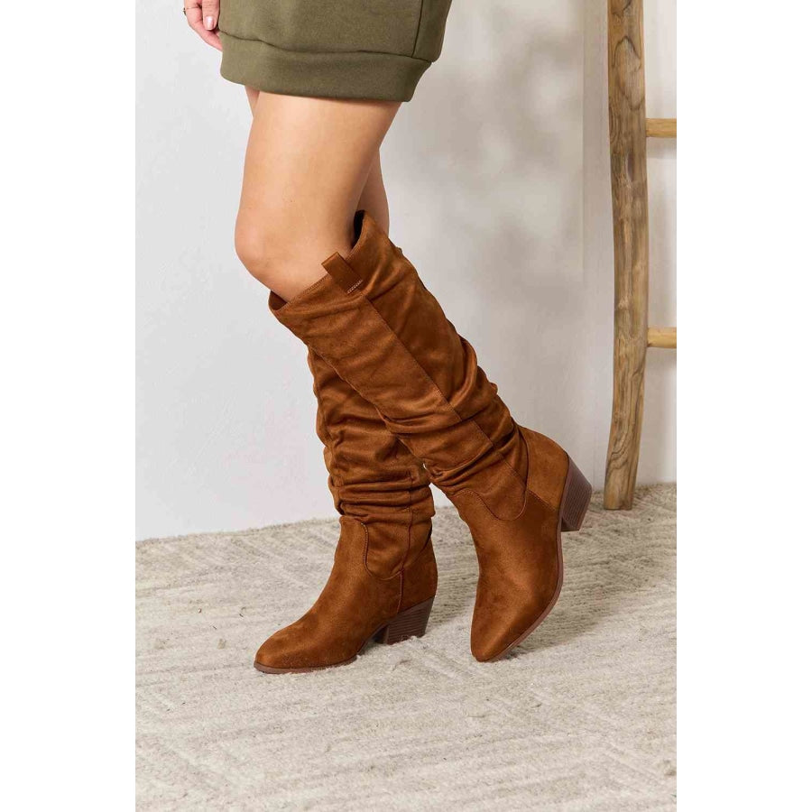 East Lion Corp Block Heel Knee High Boots