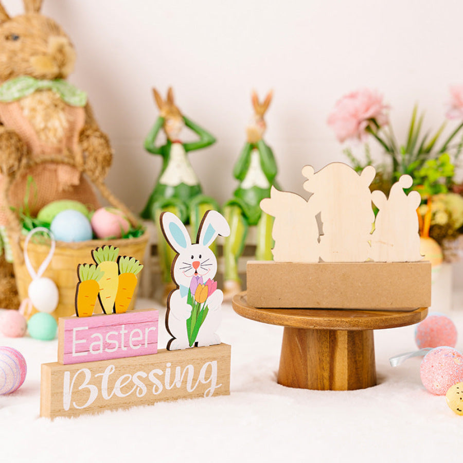Easter Element Wooden Ornament Apparel and Accessories