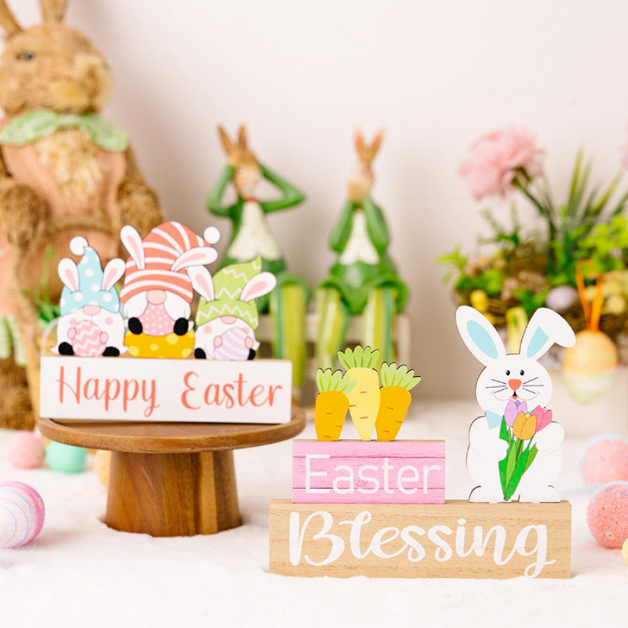 Easter Element Wooden Ornament Apparel and Accessories