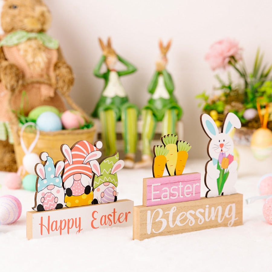 Easter Element Wooden Ornament Apparel and Accessories