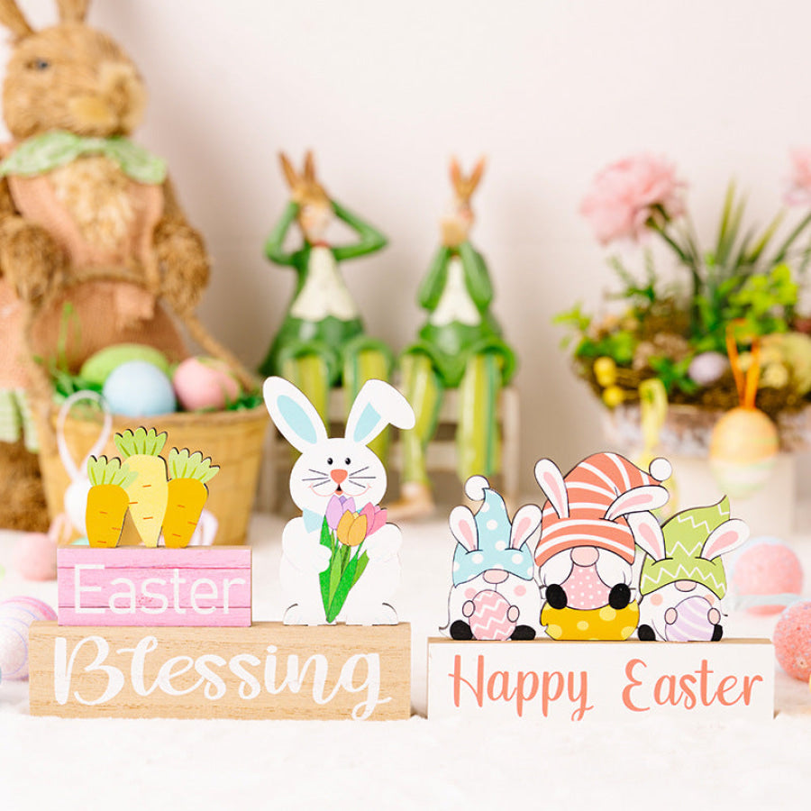 Easter Element Wooden Ornament Apparel and Accessories