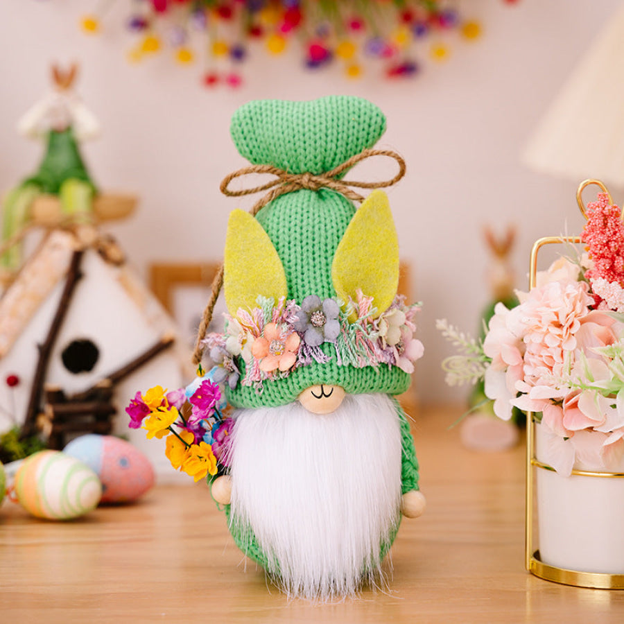Easter Knit Faceless Doll Mid Green / One Size Apparel and Accessories