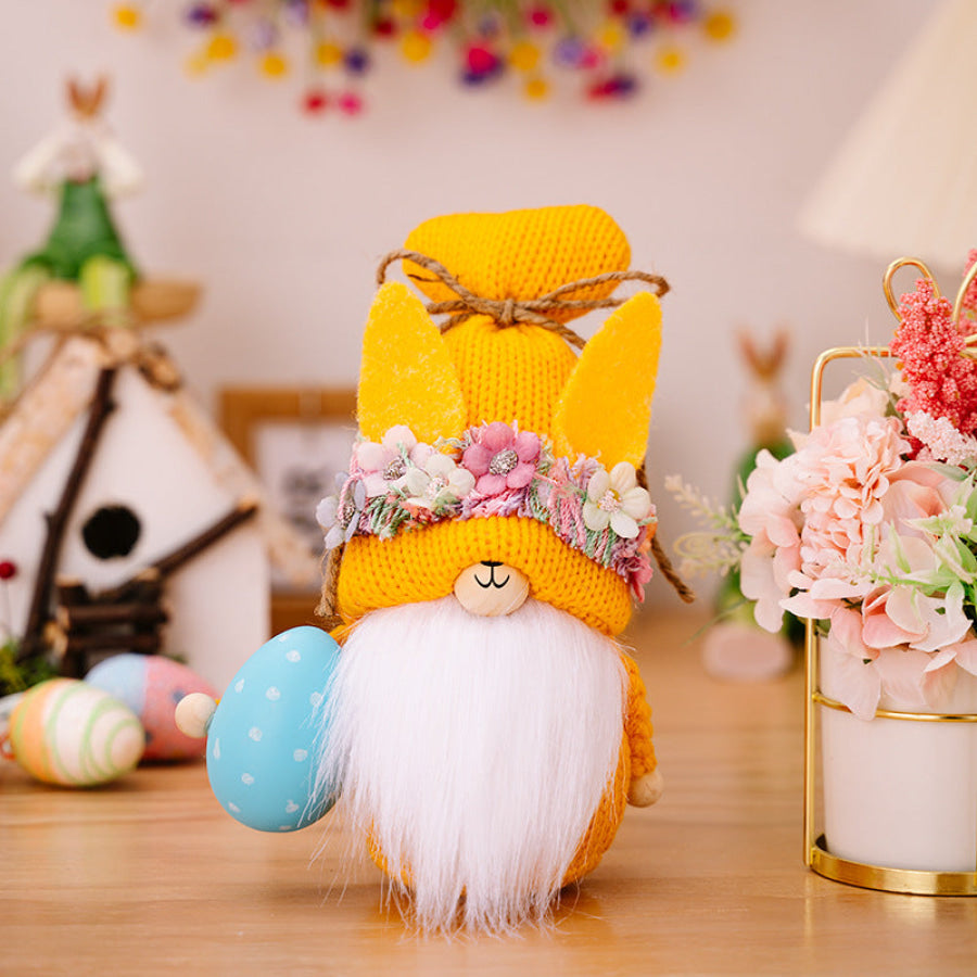 Easter Knit Faceless Doll Mustard / One Size Apparel and Accessories