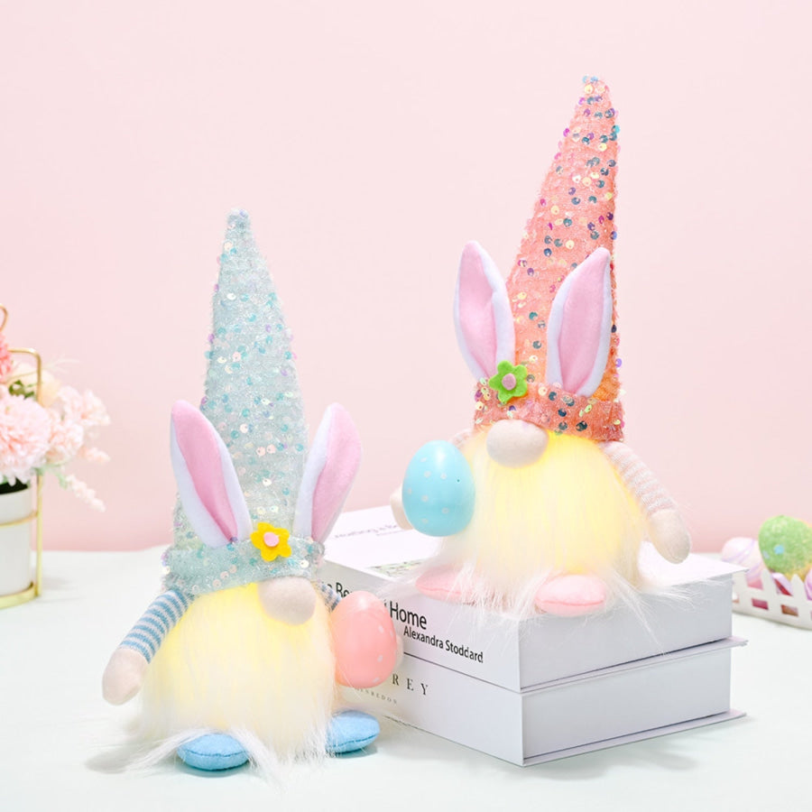 Easter Sequin Pointed Hat Faceless Gnome Apparel and Accessories