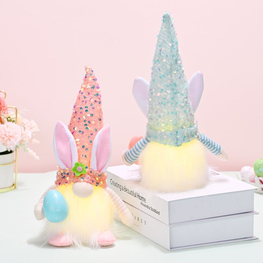 Easter Sequin Pointed Hat Faceless Gnome Apparel and Accessories
