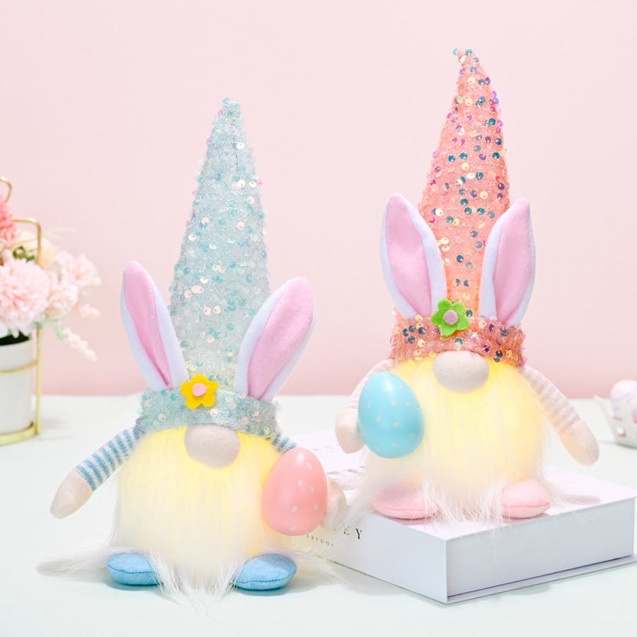 Easter Sequin Pointed Hat Faceless Gnome Apparel and Accessories