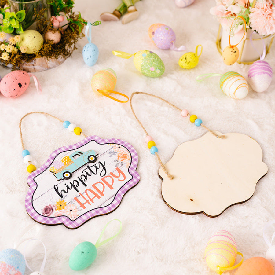 Easter Wooden Bead Hanging Widget Apparel and Accessories