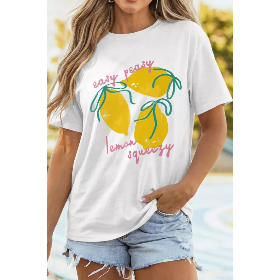 Easy Peasy Lemon Squeezy Graphic Tee Apparel and Accessories