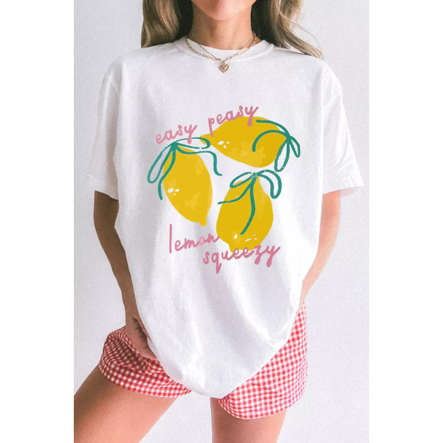 Easy Peasy Lemon Squeezy Graphic Tee Apparel and Accessories