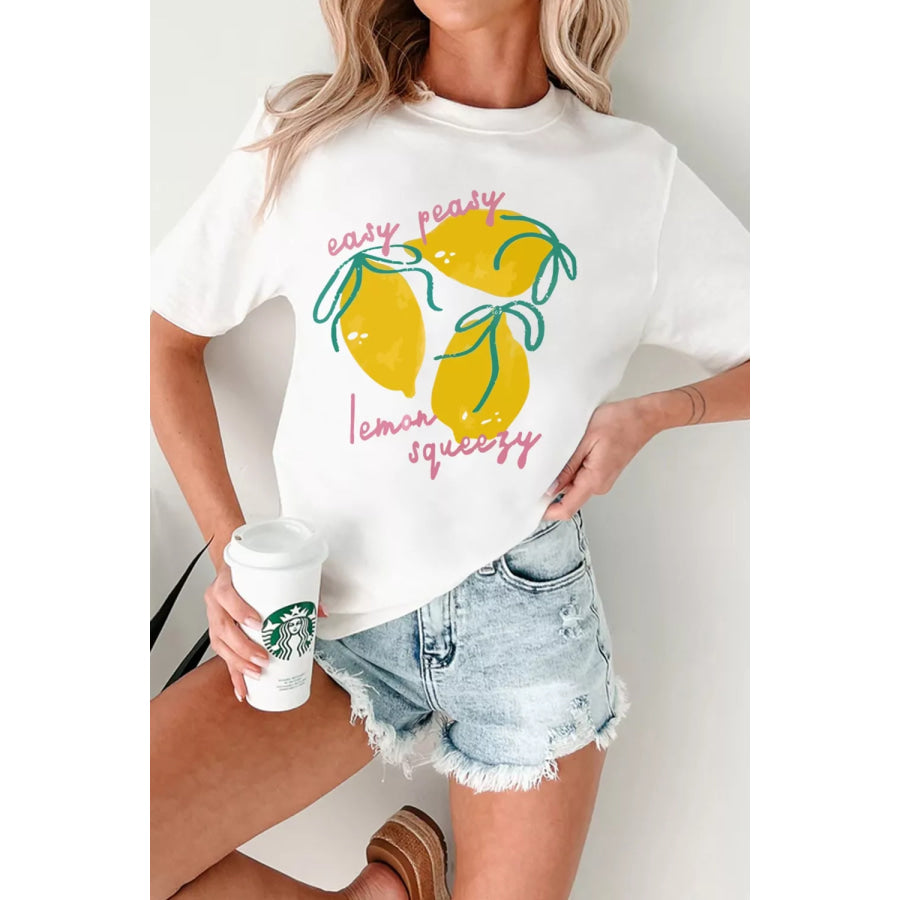 Easy Peasy Lemon Squeezy Graphic Tee Apparel and Accessories