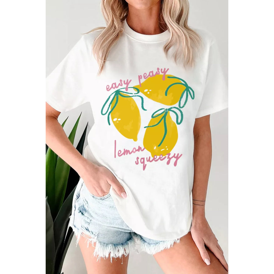 Easy Peasy Lemon Squeezy Graphic Tee Apparel and Accessories