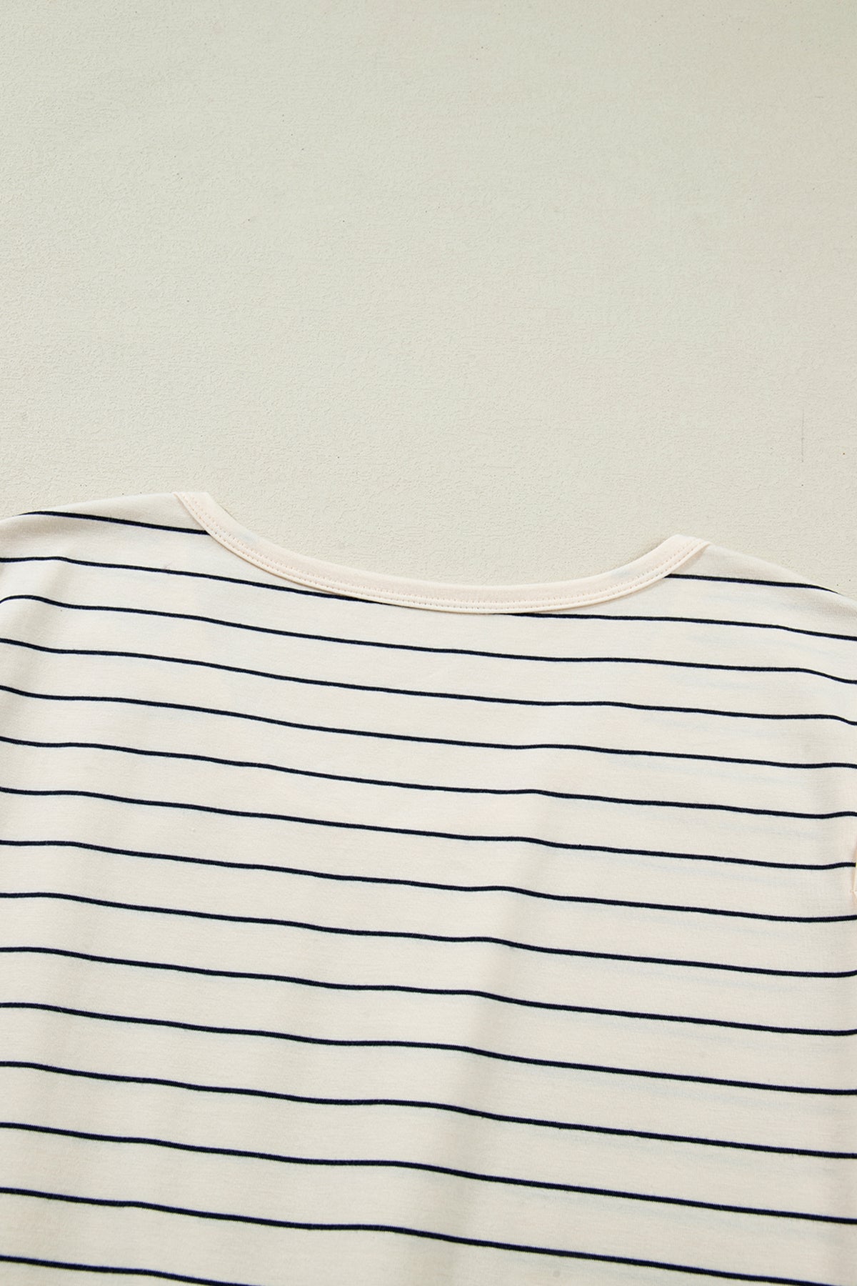 Beige Stripe Drawstring Tunic Tank Mini Dress with Pockets