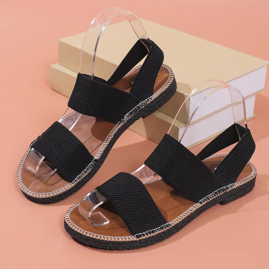 Elastic Band Open Toe Sandals Apparel and Accessories