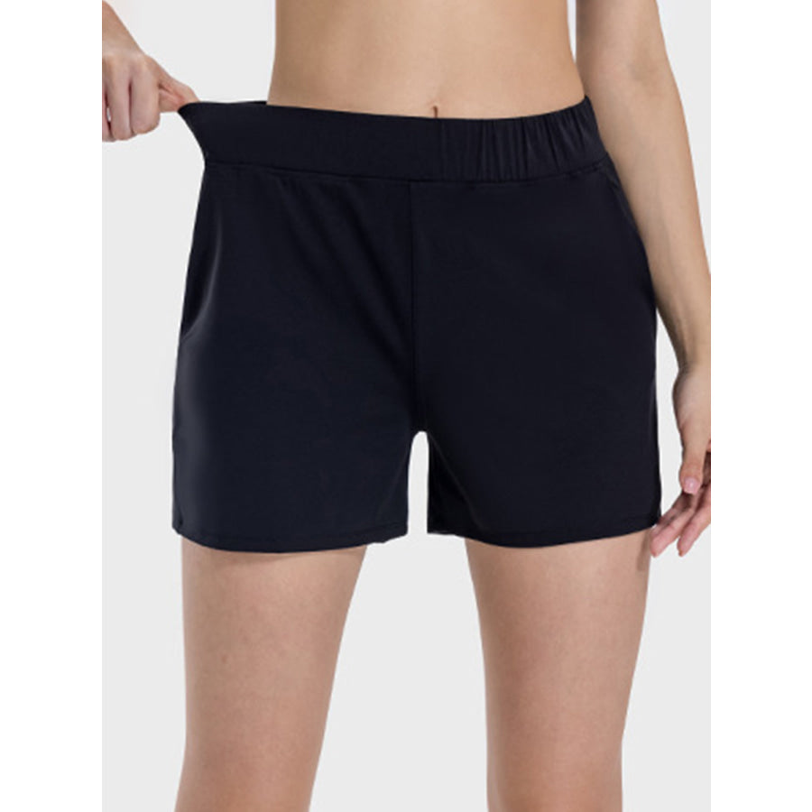 Elastic Waist Active Shorts Apparel and Accessories