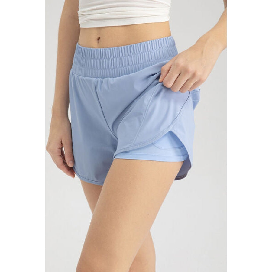 Elastic Waist Active Shorts Clothing