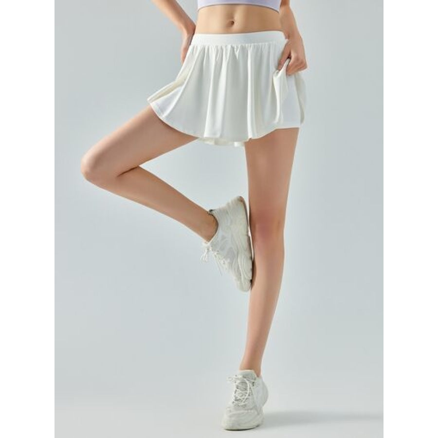 Elastic Waist Mini Active Skirt Clothing