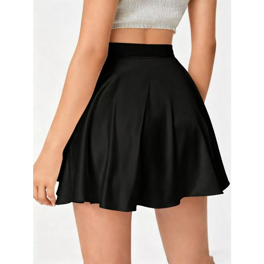 Elastic Waist Mini Skirt Apparel and Accessories
